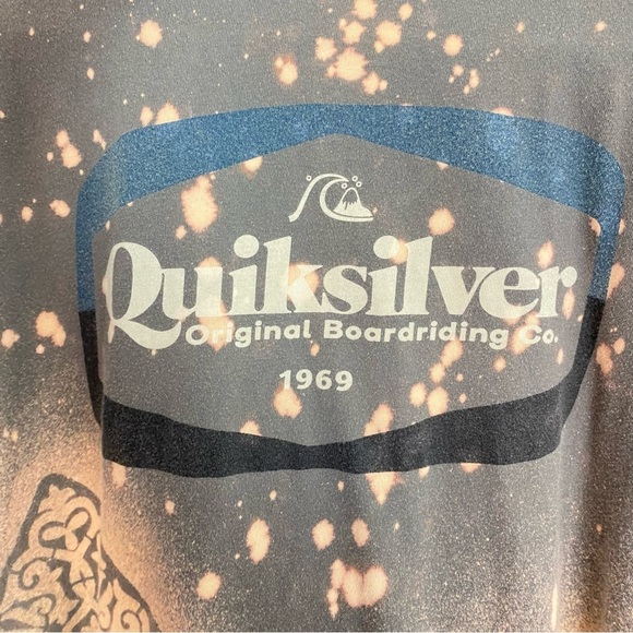 Quicksilver Tee Tshirt Mens Size XL Unisex Crewneck Short Sleeve Upcycled Gray - Picture 8 of 12